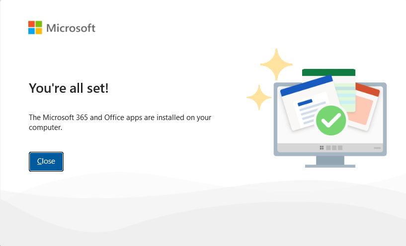 Successful Installation